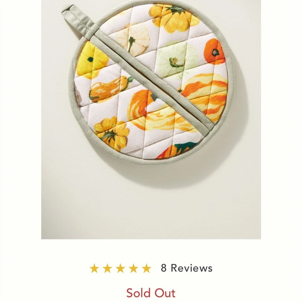 Pumpkin pot holder